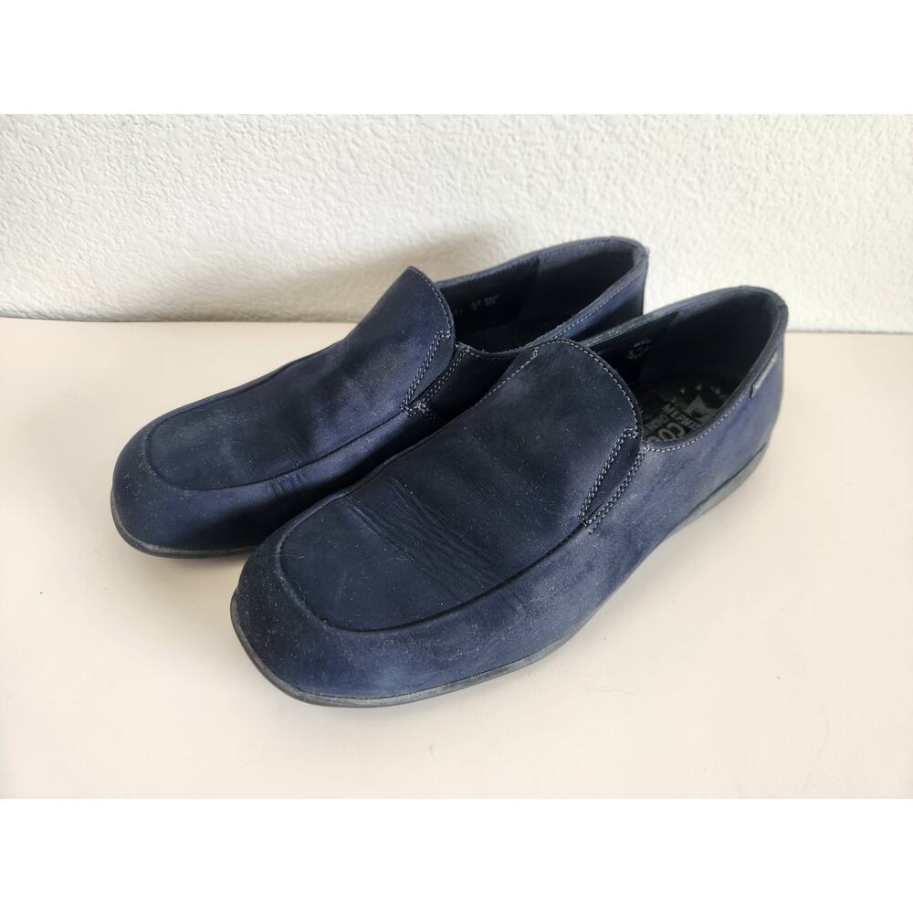 Mephisto Blue Suede Slip On Loafer Shoe Size 8 Women
